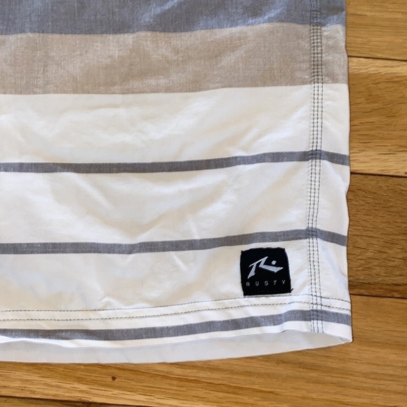 Rusty Striped Swim Trunks 36 - Picture 3 of 7